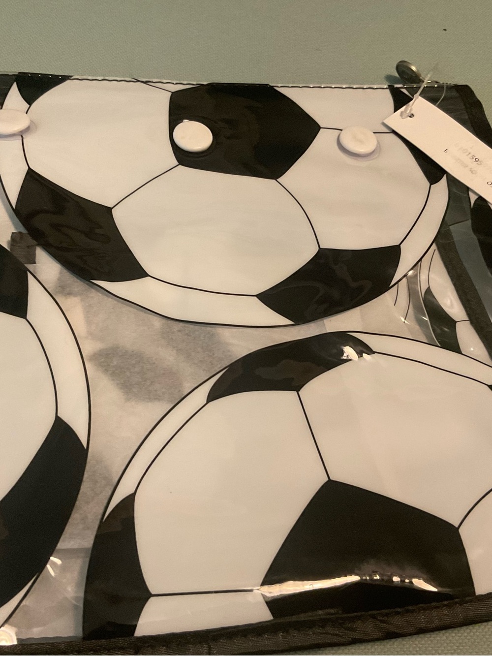 Bogg Bag Soccer Ball Print Clear Insert Bags New for Totes